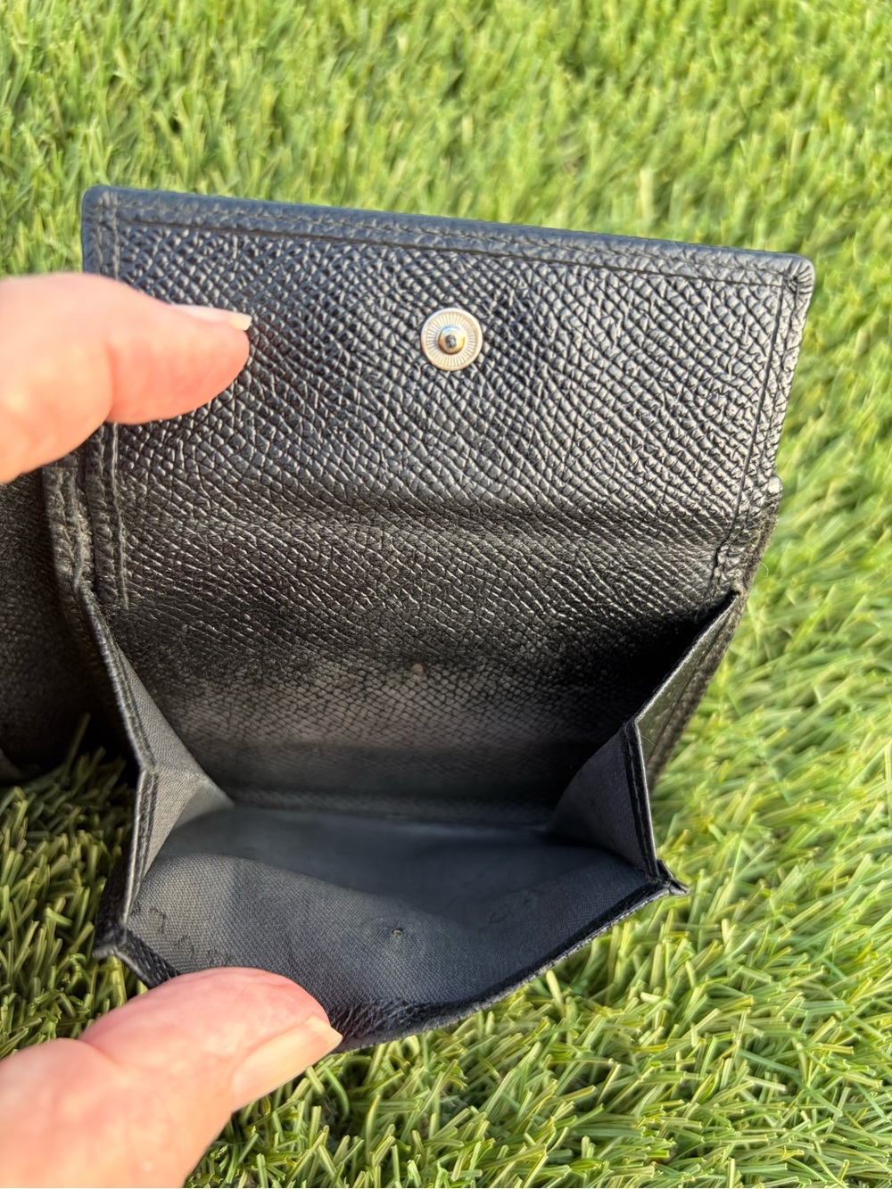Bvlgari Black Leather Vintage Wallet Authentic Italy - Picture 5 of 13